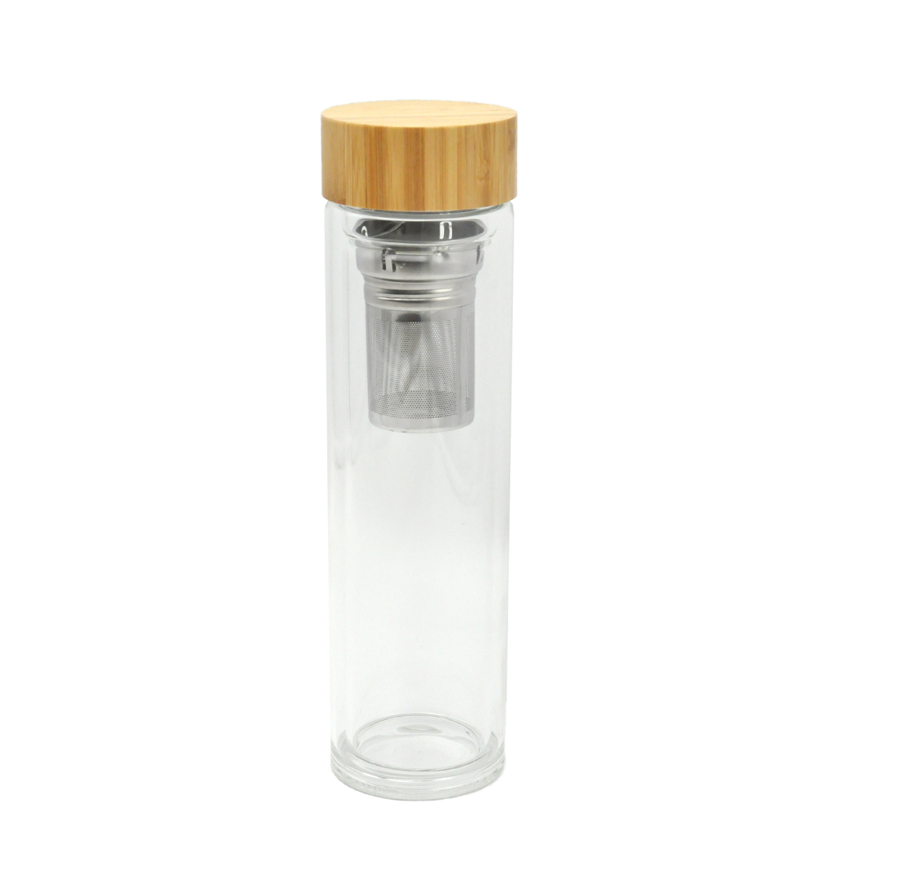double layer glass bottle 