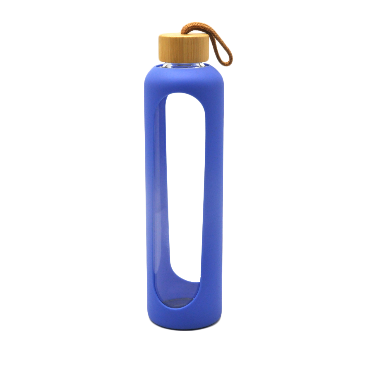 glass bottle with silicone sleeve 