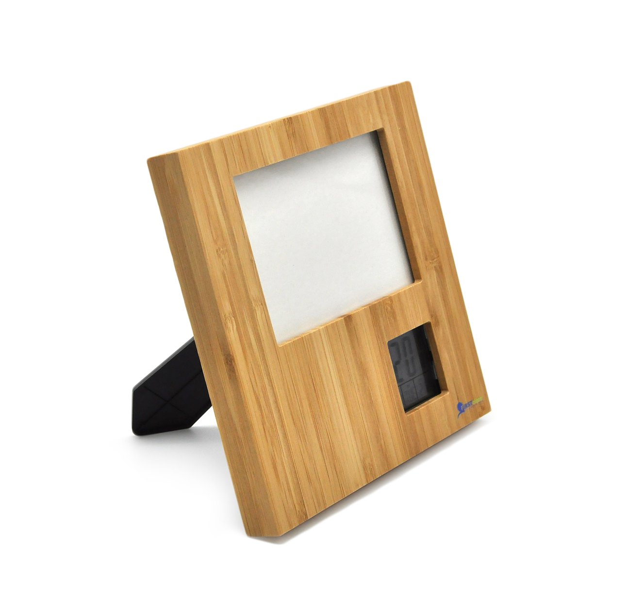 phone frame with digital clock