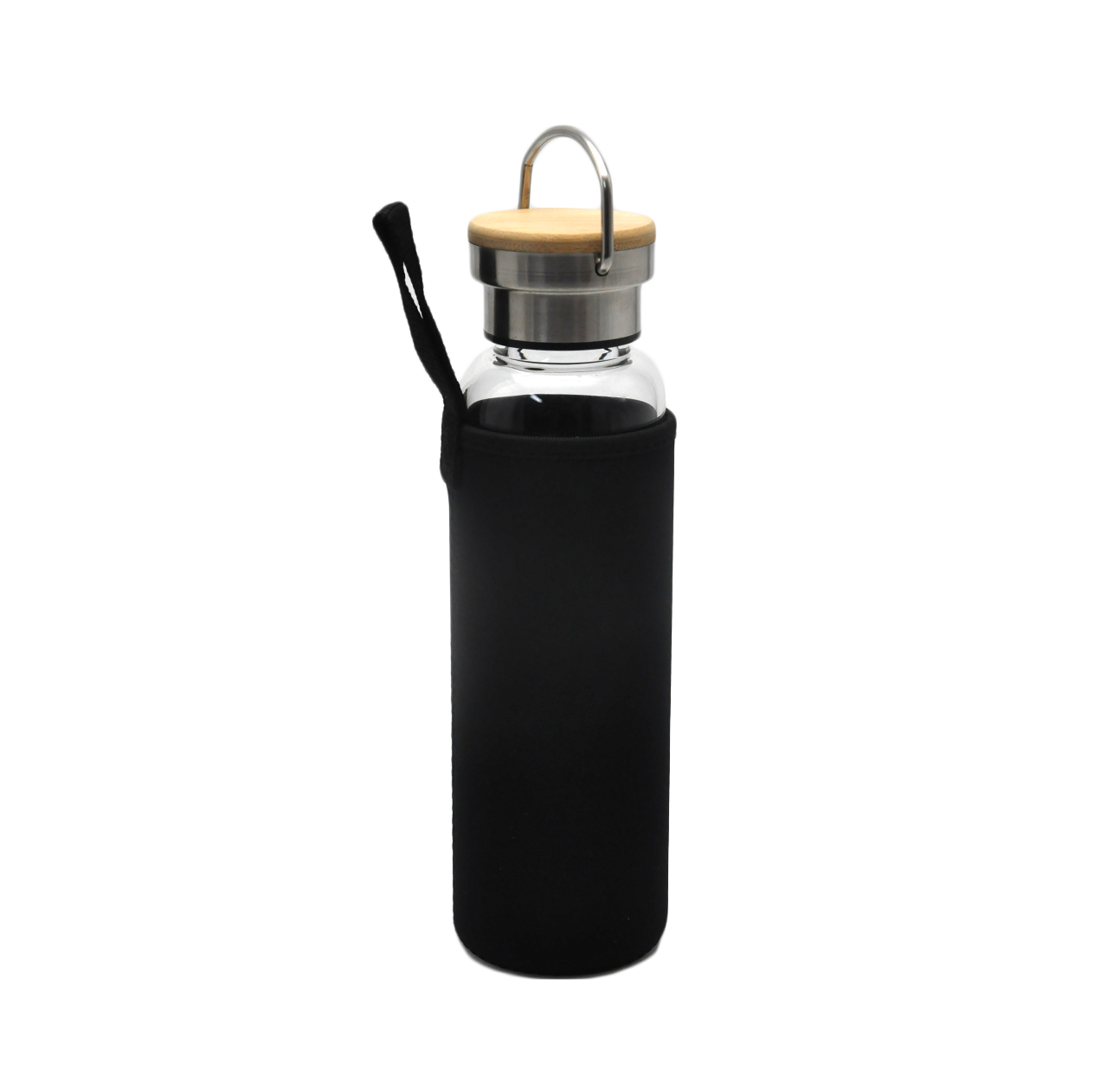 glass bottle with neorine sleeve 