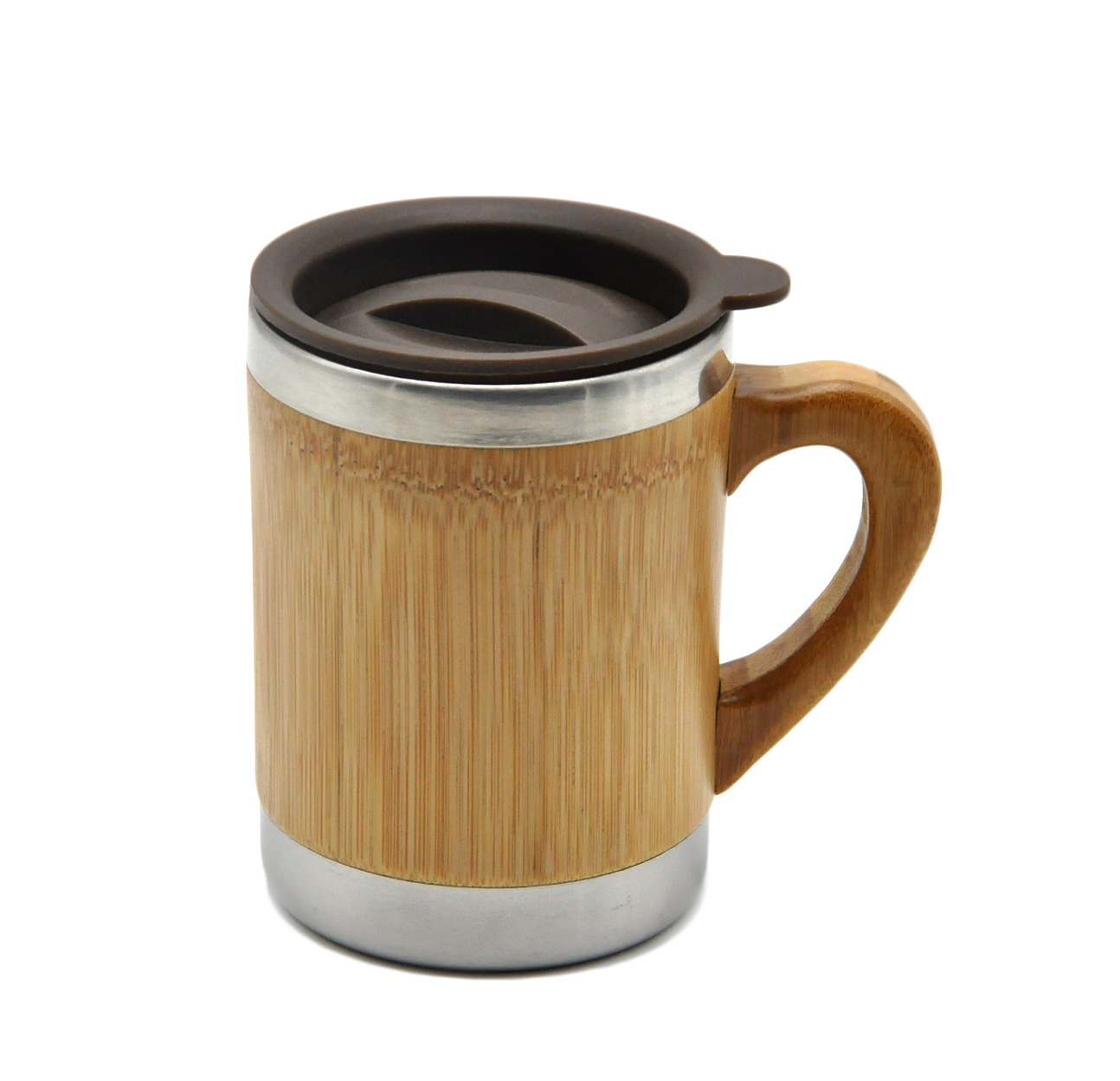 bamboo +stainless steel mug 