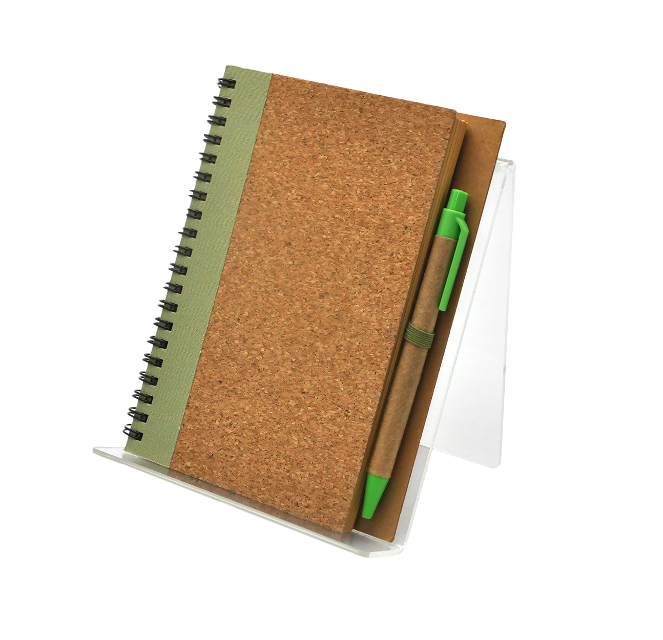 cork spiral notebook 
