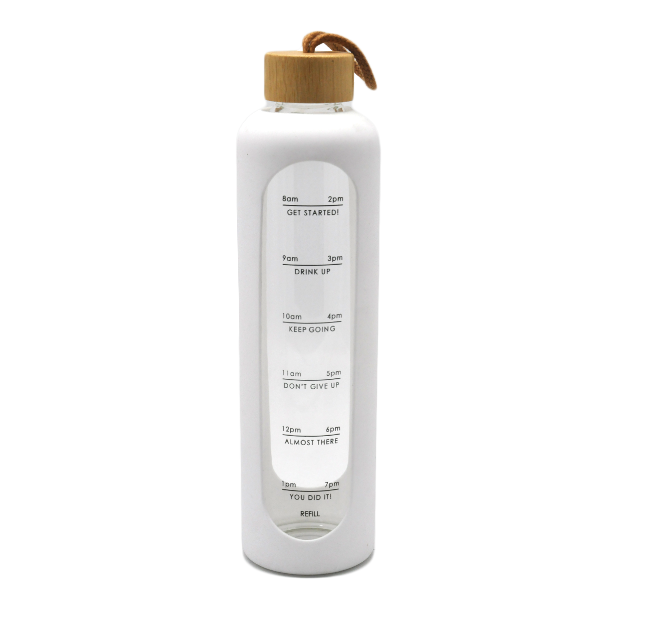 glass bottle with silicone sleeve 