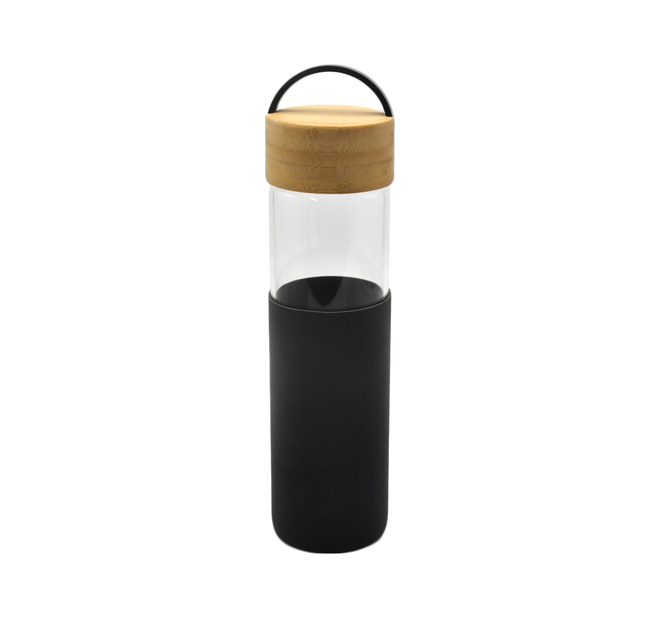 glass bottle with silicone sleeve 