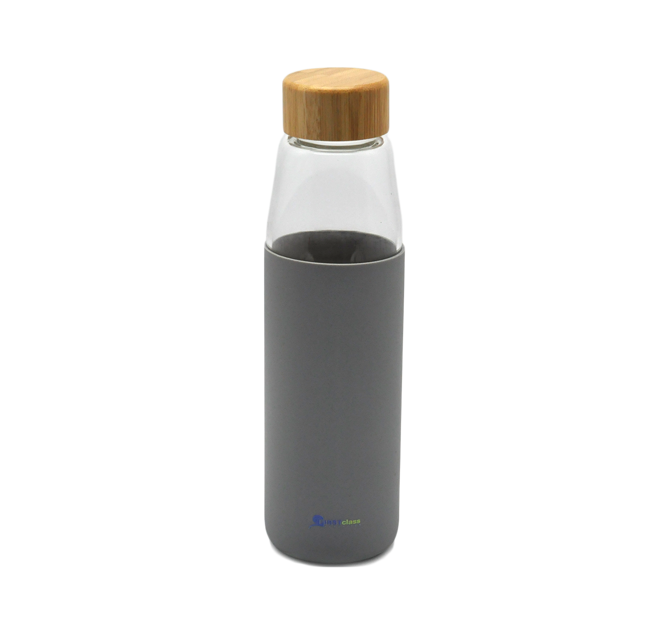 glass bottle with silicone sleeve 