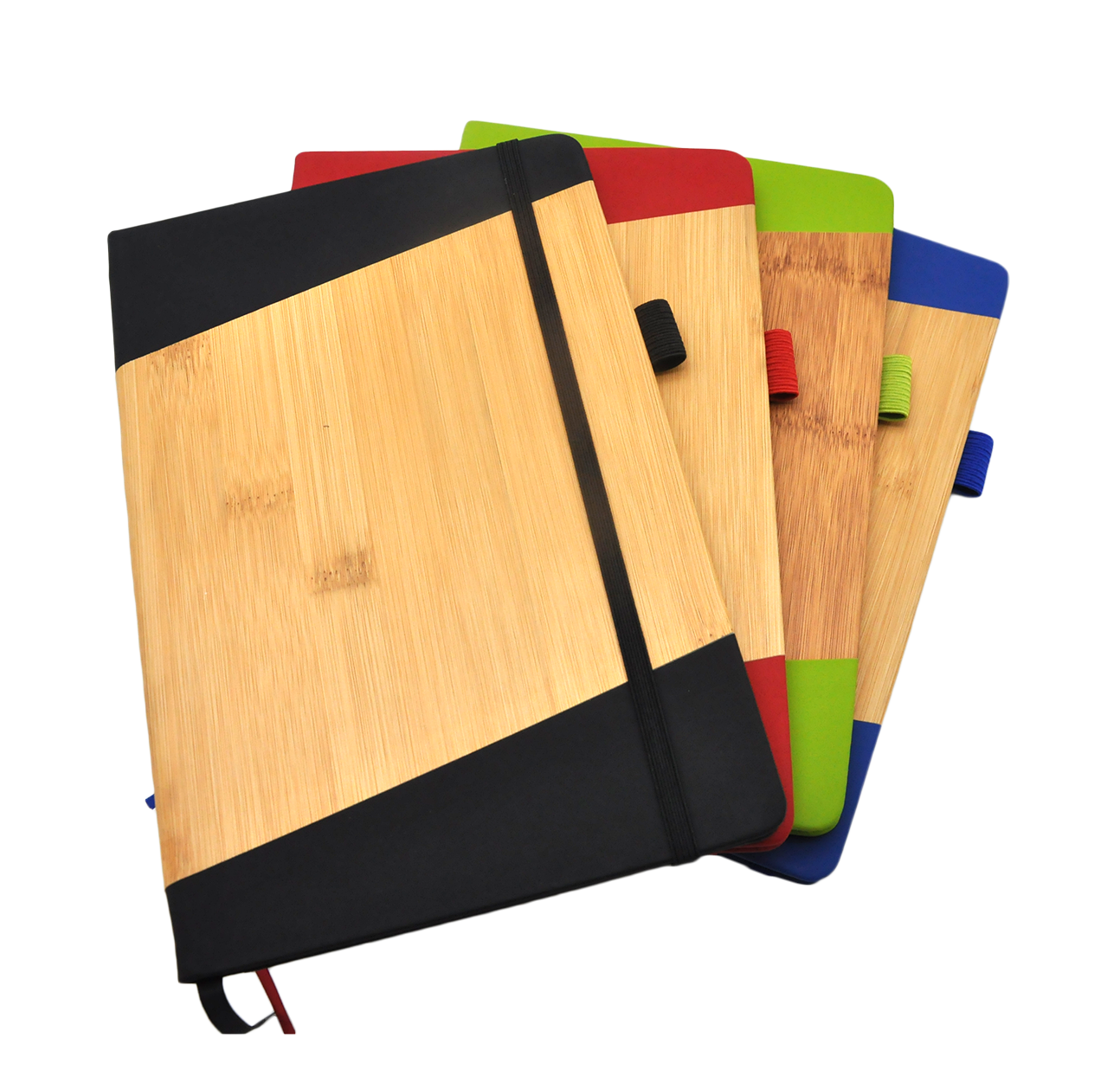 bamboo design pu notebook 