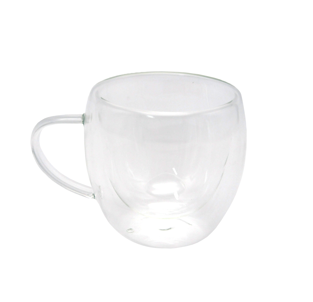 double layer borosilicate glass cup 