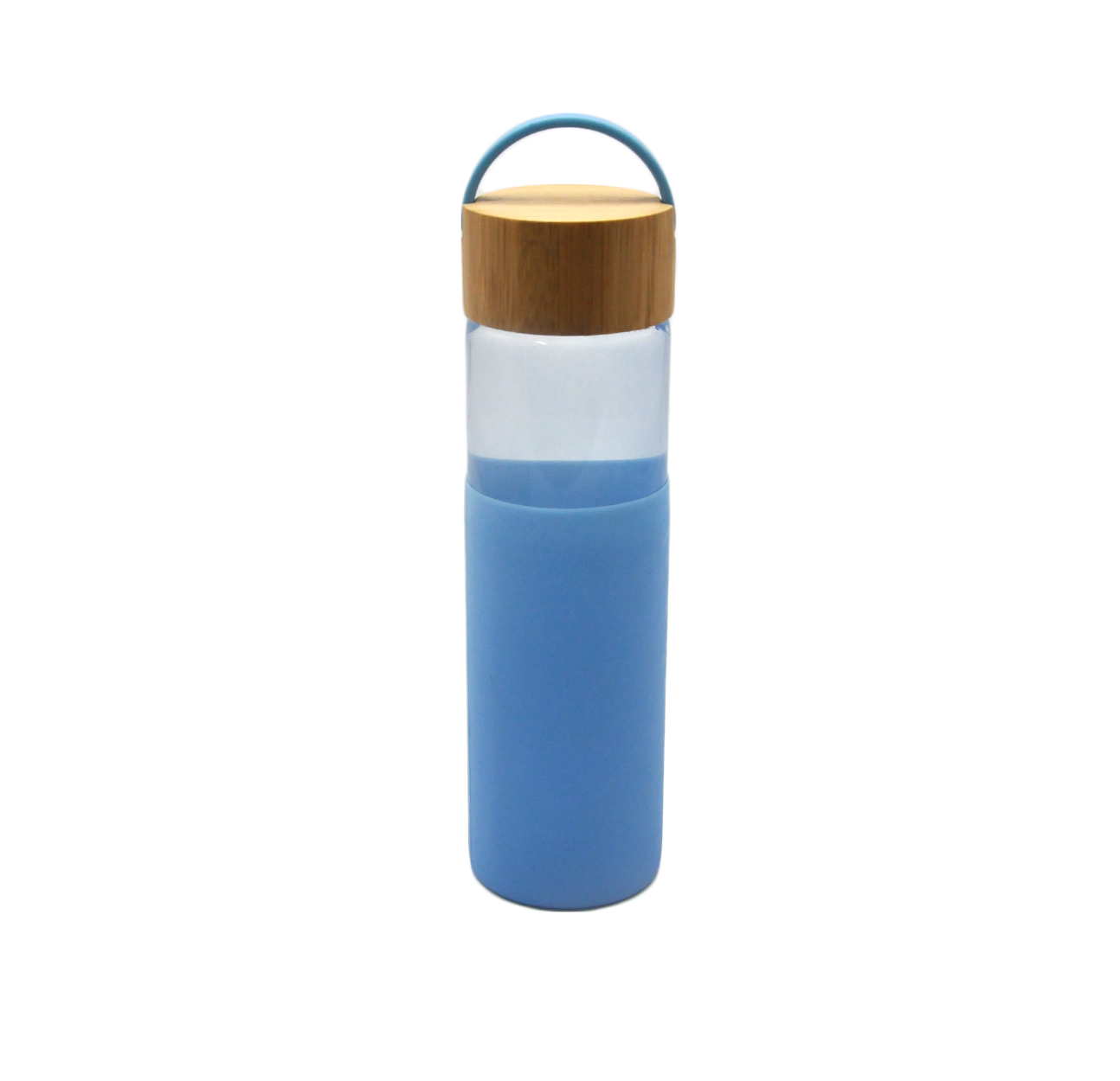 glass bottle with silicone sleeve 