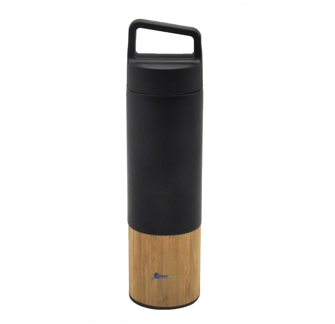 bamboo with stainless steel thermo bottle 